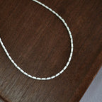 Schöne Silber Halskette mit einzigartigem Stil