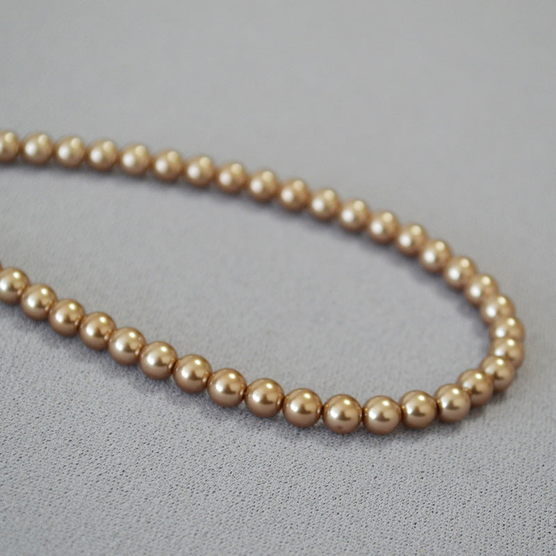 Zarte handwerkliche Perlen Halskette