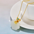 Zarte handwerkliche Gold Halskette