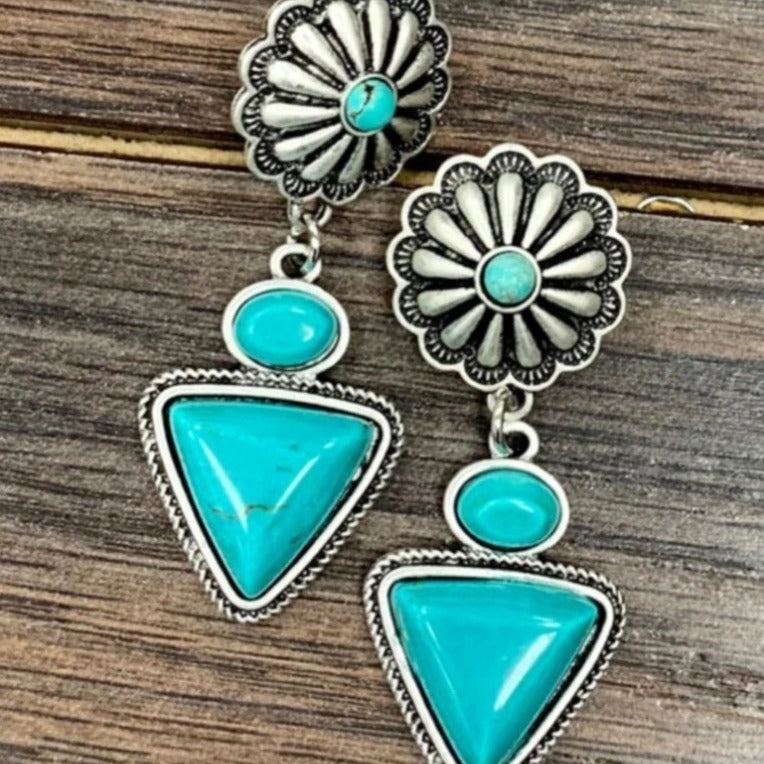 Handgefertigte Vintage Silber Ohrring