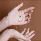 Schöne Silber Halskette mit einzigartigem Stil