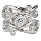 Zarte handwerkliche Ring