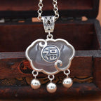 Zarte handwerkliche Silber Halskette