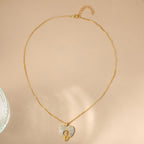 Zarte handwerkliche Gold Halskette