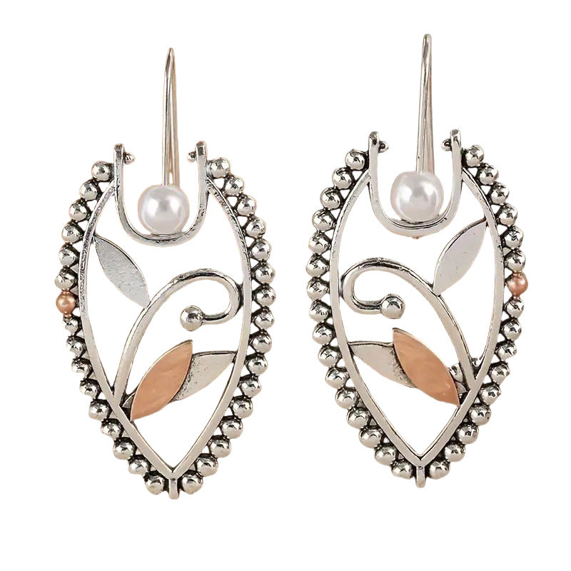 Handgefertigte Vintage Perlen Ohrring