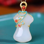 Zarte handwerkliche Silber Halskette