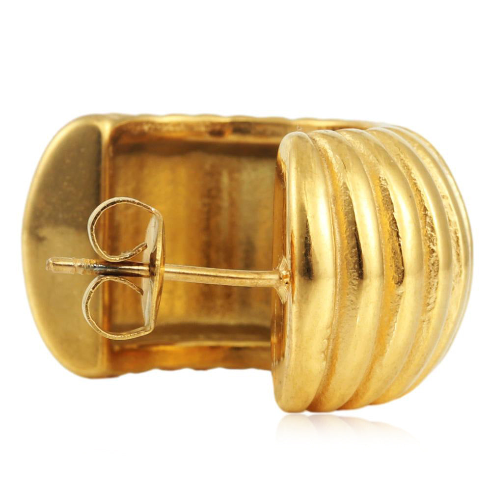Zarte handwerkliche Gold Ohrring
