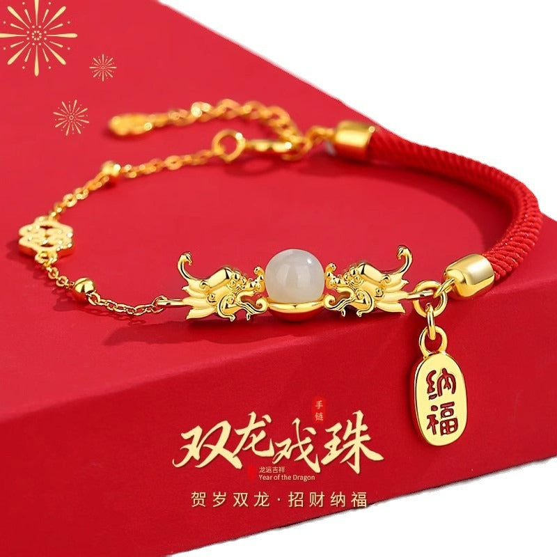 Zarte handwerkliche Perlen Armband