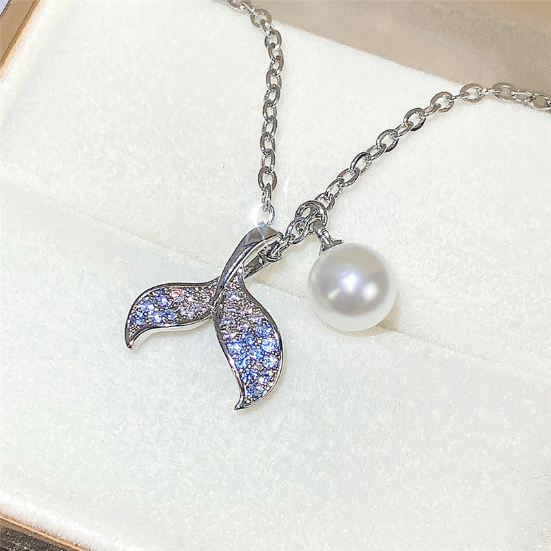 Zarte handwerkliche Perlen Halskette