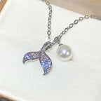 Zarte handwerkliche Perlen Halskette