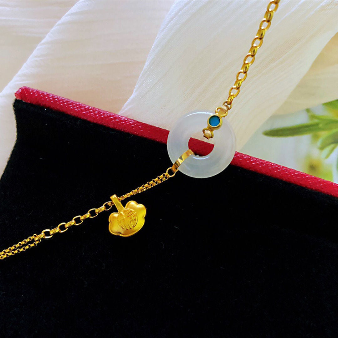 Zarte handwerkliche Silber Armband