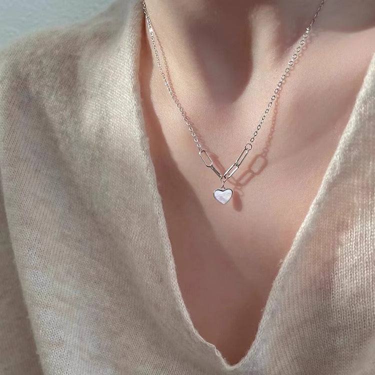 Zarte handwerkliche Perlen Halskette