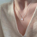 Zarte handwerkliche Perlen Halskette