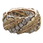 Zarte handwerkliche Gold Ring