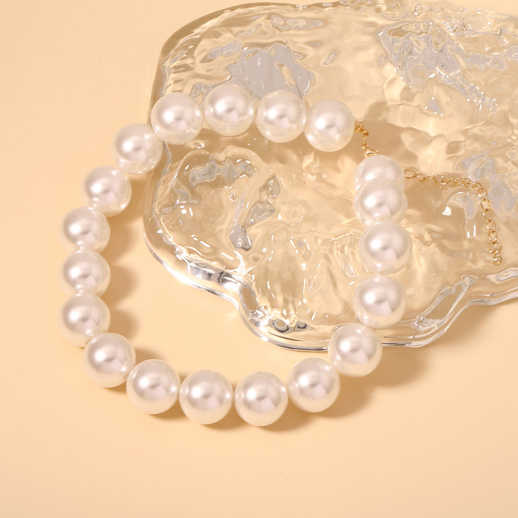 Zarte handwerkliche Perlen Halskette