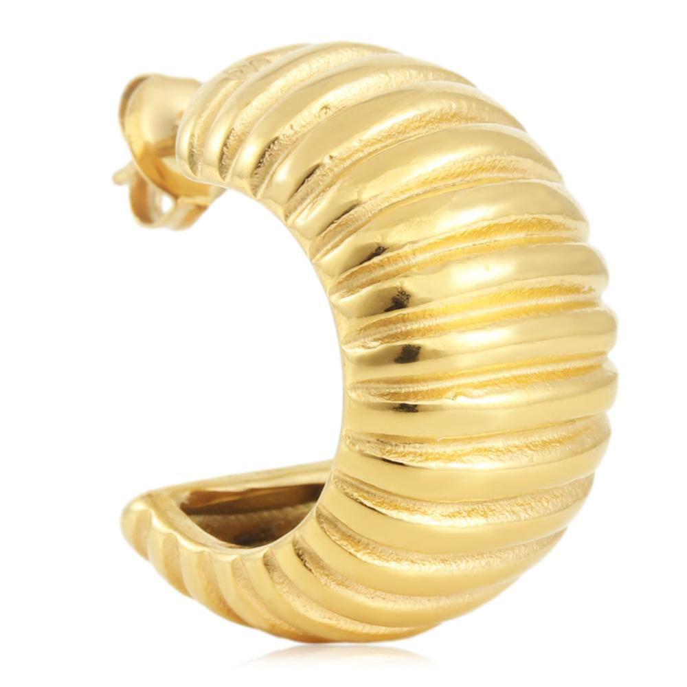 Zarte handwerkliche Gold Ohrring