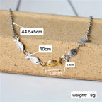 Schöne Gold Halskette mit einzigartigem Stil