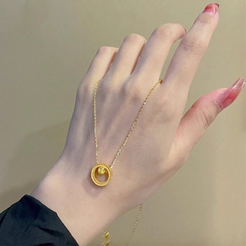 Romantische Gold Halskette für besondere Momente