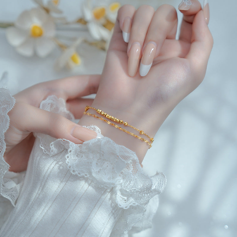 Handgefertigte Vintage Gold Armband