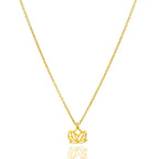 Zarte handwerkliche Gold Halskette