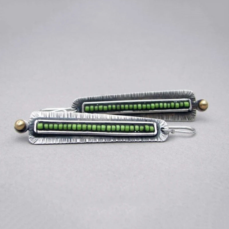 Zarte handwerkliche Silber Ohrring