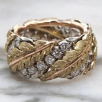Zarte handwerkliche Gold Ring