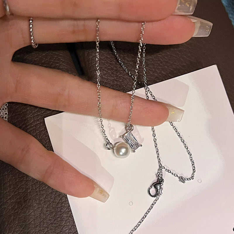 Handgefertigte Vintage Perlen Halskette