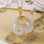 Schöne Silber Halskette mit einzigartigem Stil