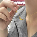 Schöne Gold Halskette mit einzigartigem Stil