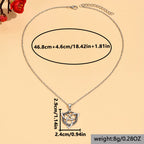 Schöne Silber Halskette mit einzigartigem Stil