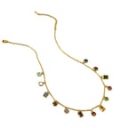 Zarte handwerkliche Gold Halskette