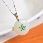 Zarte handwerkliche Silber Halskette