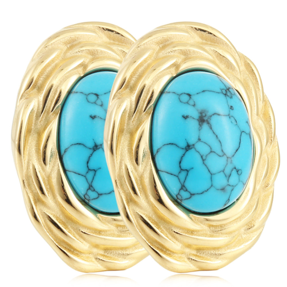 Schöne Gold Ohrring mit einzigartigem Stil