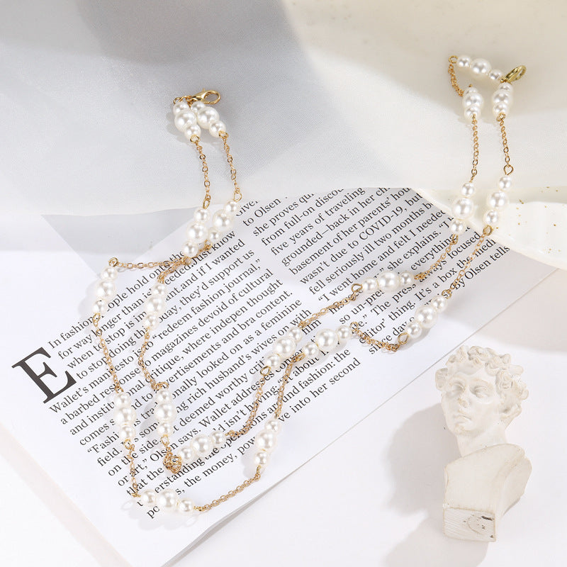 Zarte handwerkliche Perlen Halskette