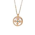 Zarte handwerkliche Gold Halskette