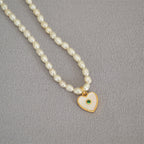 Zarte handwerkliche Perlen Halskette