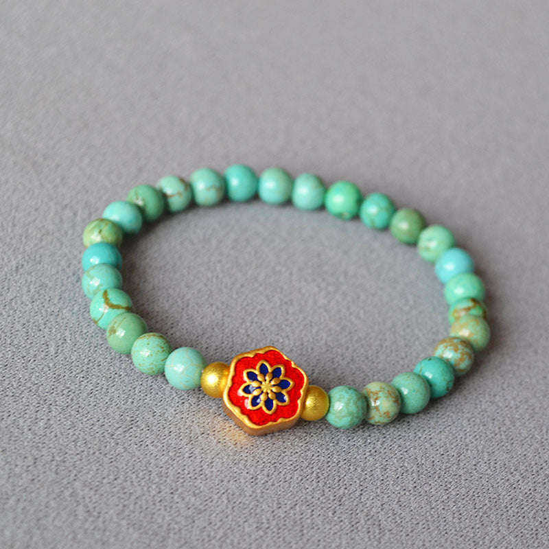 Zarte handwerkliche Gold Armband