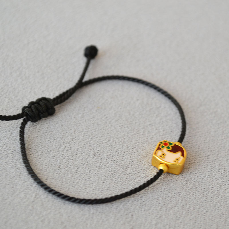 Handgefertigte Vintage Gold Armband