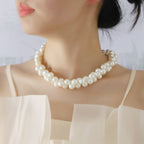 Zarte handwerkliche Perlen Halskette