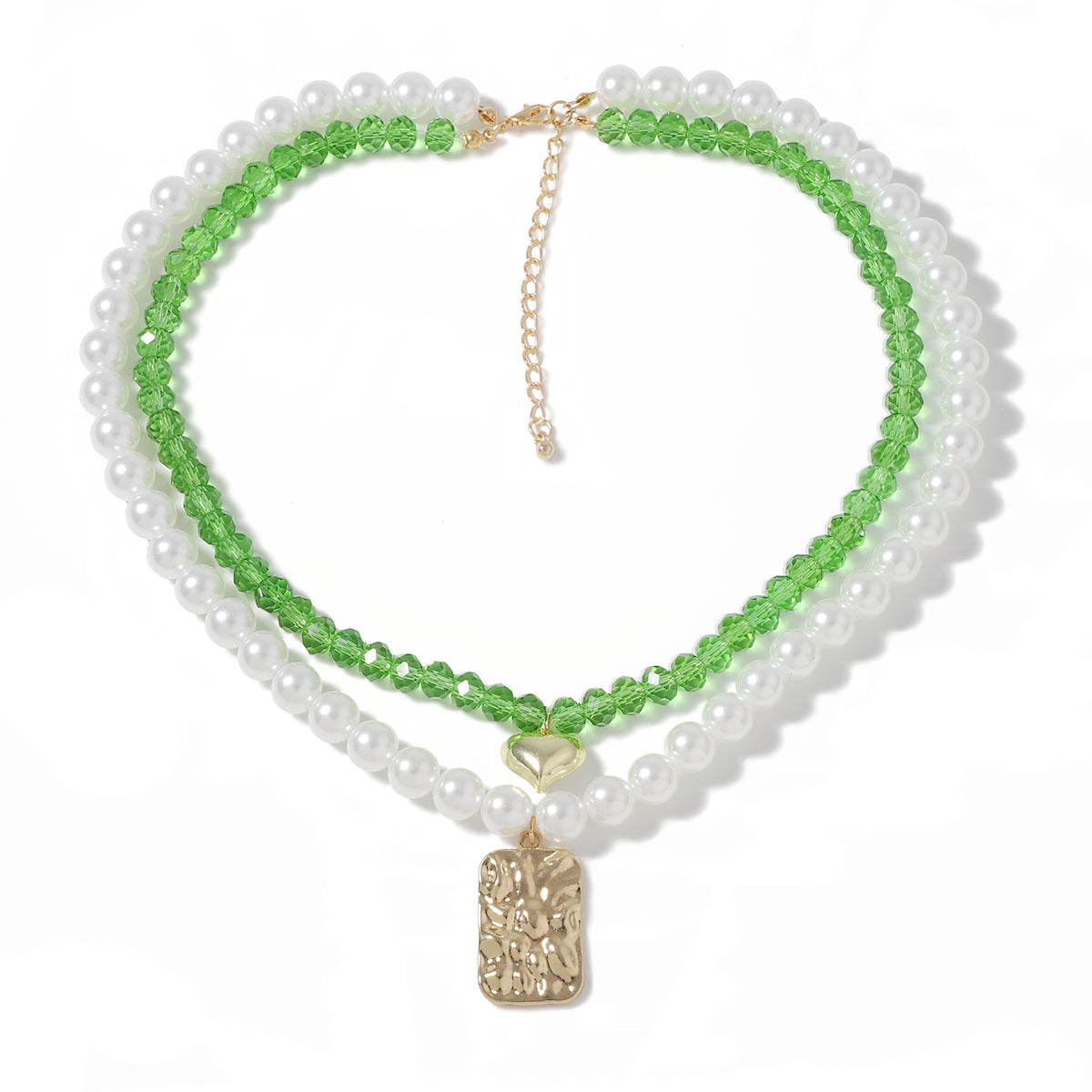 Zarte handwerkliche Perlen Halskette