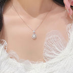 Handgefertigte Vintage Perlen Halskette