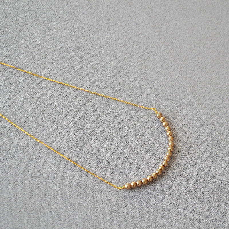 Zarte handwerkliche Perlen Halskette