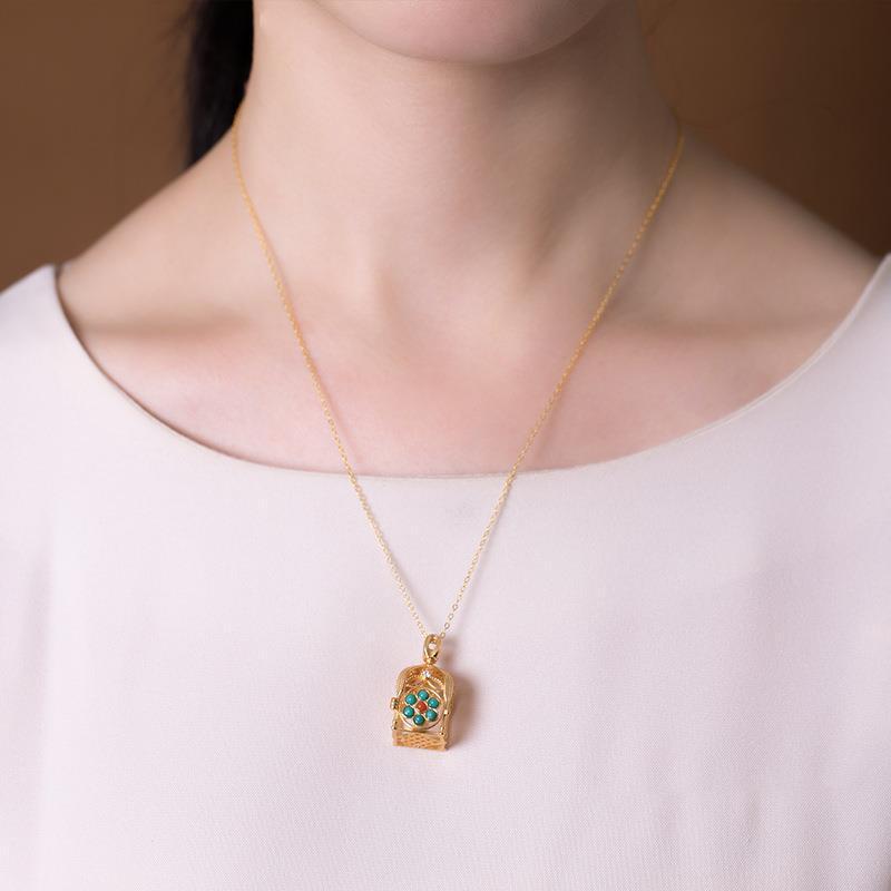 Romantische Gold Halskette für besondere Momente