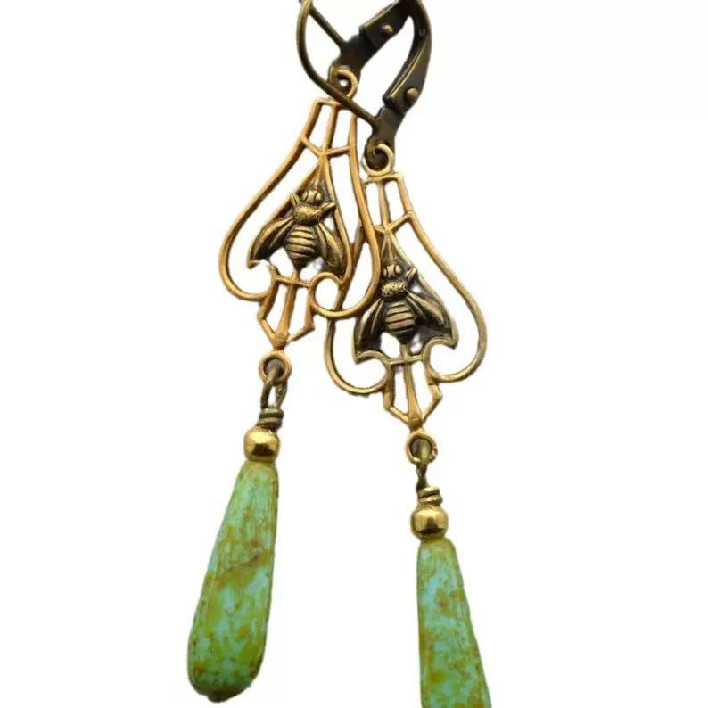 Schöne Gold Ohrring mit einzigartigem Stil