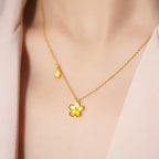 Handgefertigte Vintage Gold Halskette