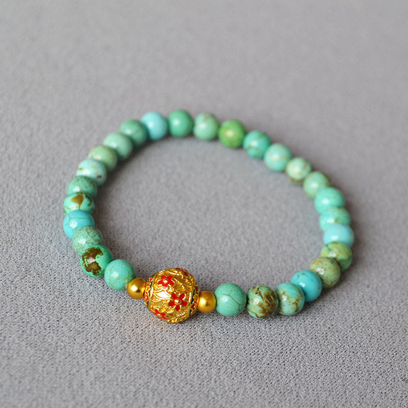 Zarte handwerkliche Gold Armband