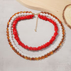 Zarte handwerkliche Perlen Halskette