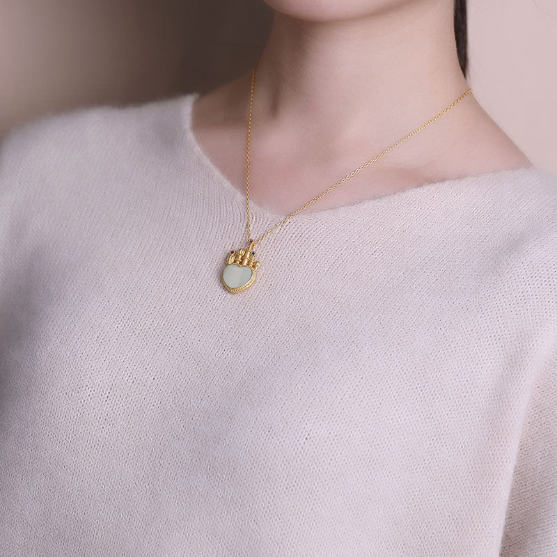 Schöne Silber Halskette mit einzigartigem Stil