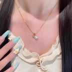 Handgefertigte Vintage Perlen Halskette