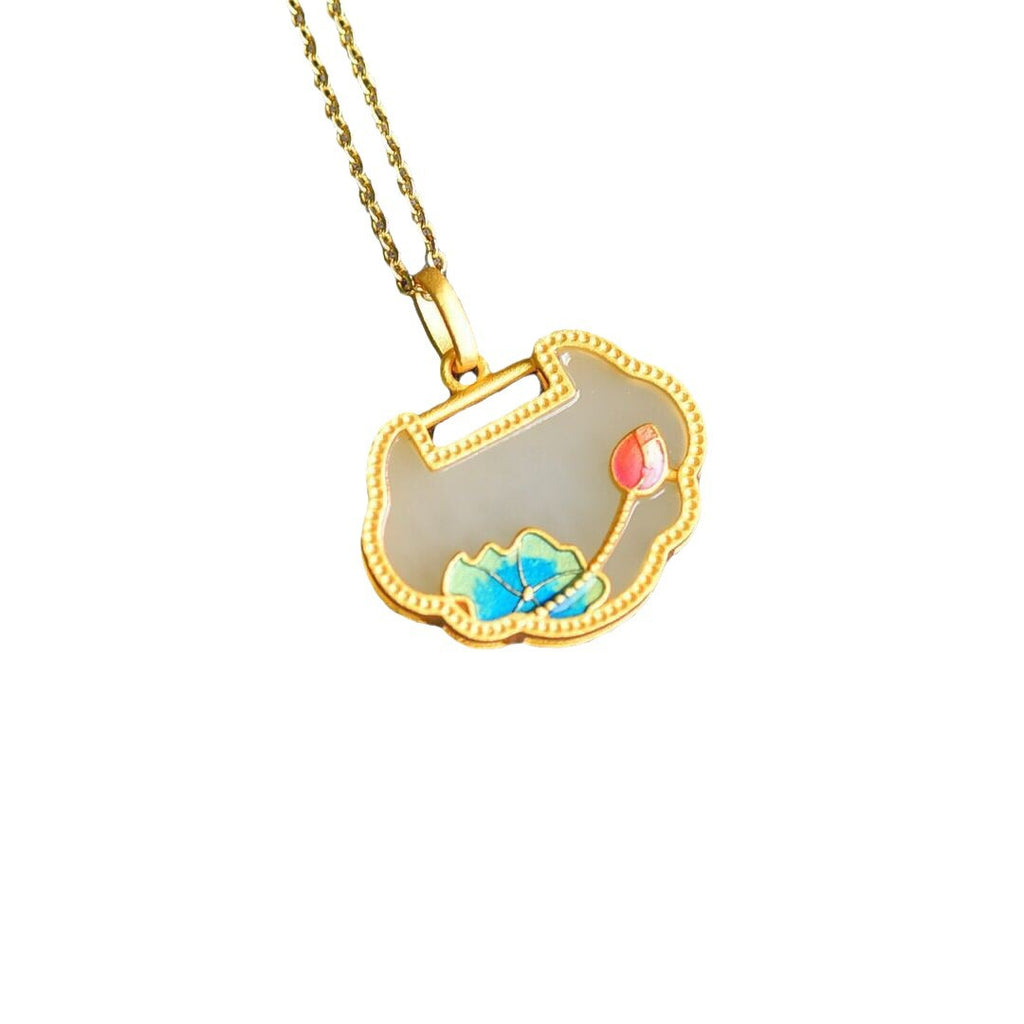 Zarte handwerkliche Silber Halskette